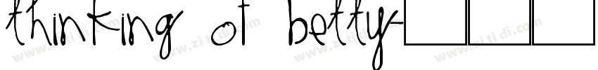 Thinking Of Betty字体转换